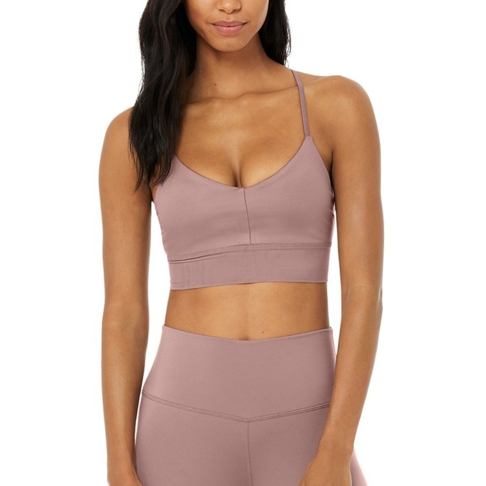 New without tags Alo yoga Lavish bra in rosewood/ size xs